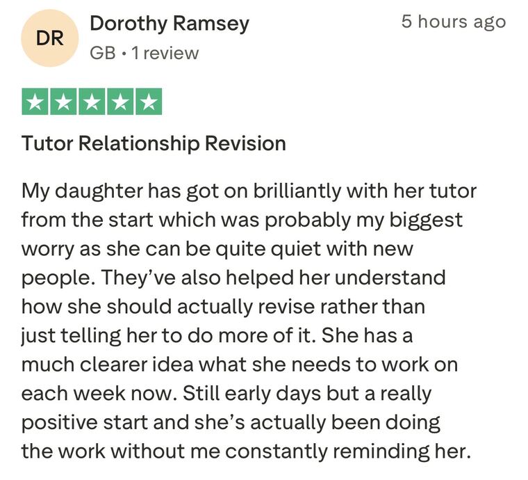 Verified parent review
