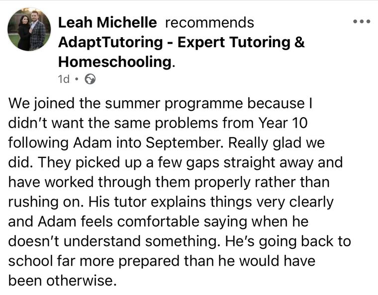 Verified parent review